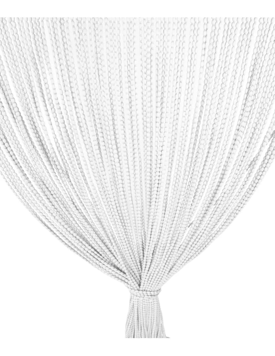 TENDA Mariel © SOFFICE a PERLINE in Stoffa Morbida Anti insetti antirumore a Fili BIANCO GHIACCIO