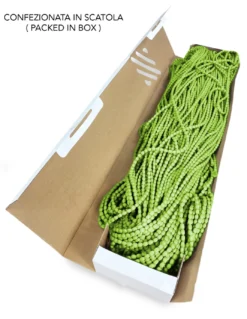 Tenda Mariel Soffice a Perline in Stoffa Anti Insetti e Antirumore - Modificabile - Colore Verde