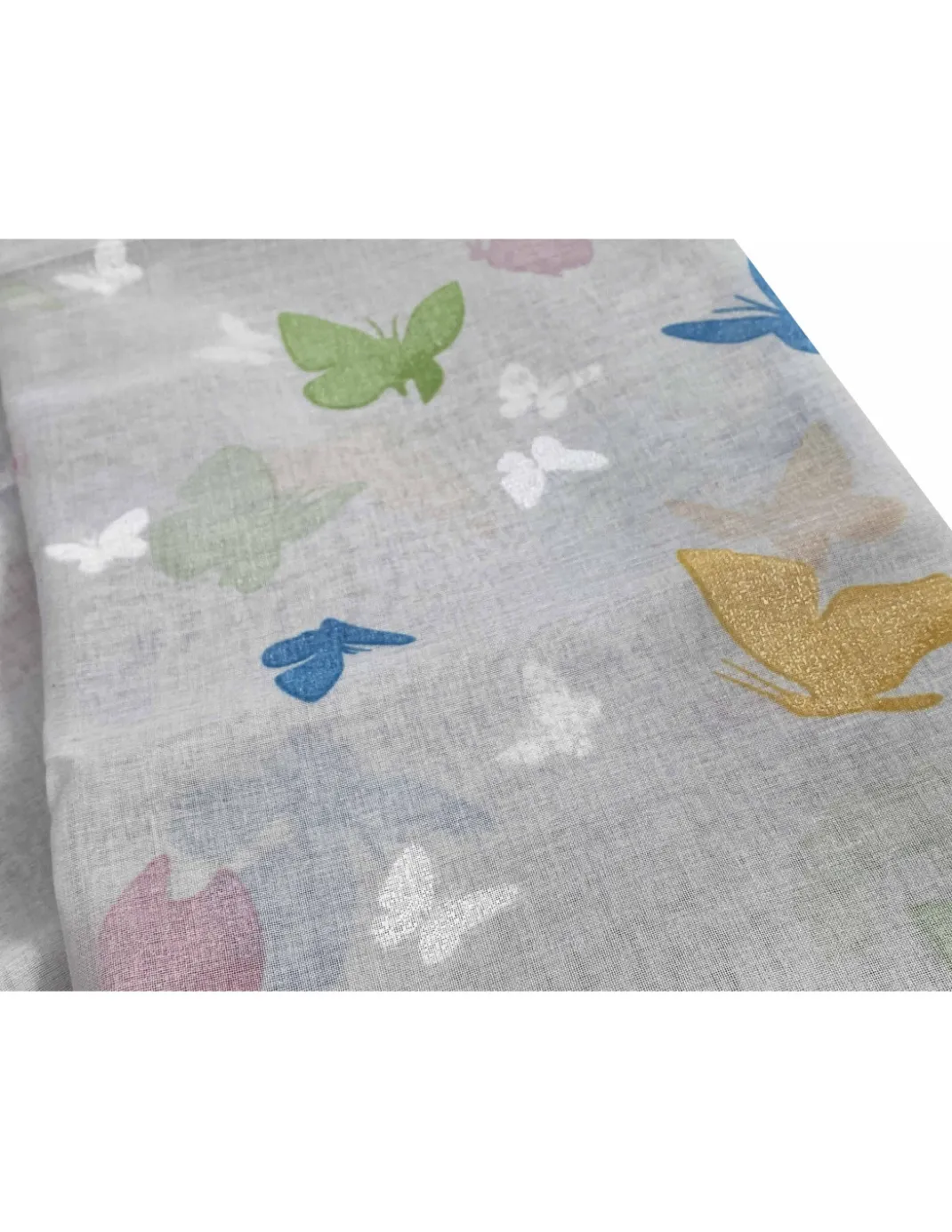 TENDA moderna FARFALLE Grigio cm. 140X280 confezionata