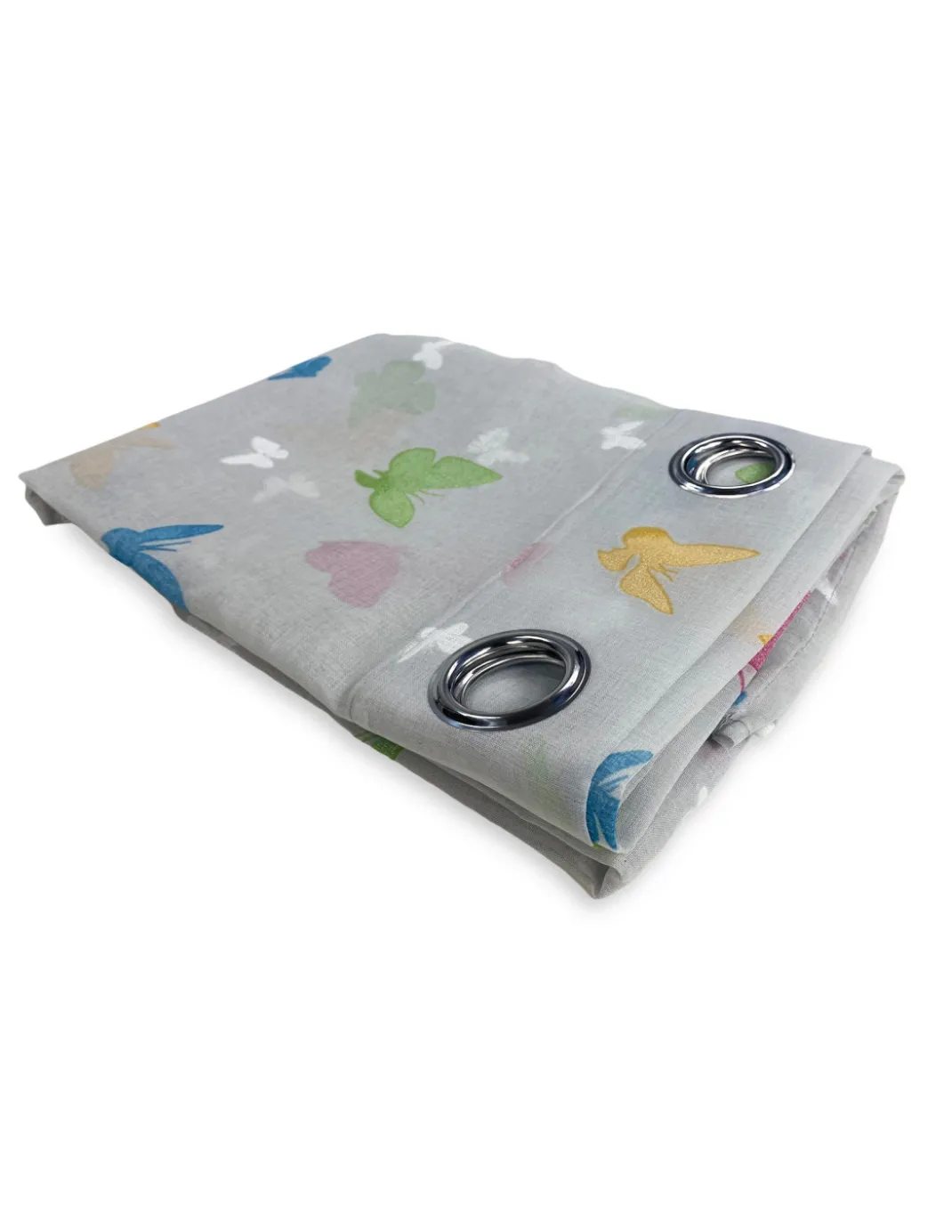 TENDA moderna FARFALLE Grigio cm. 140X280 confezionata