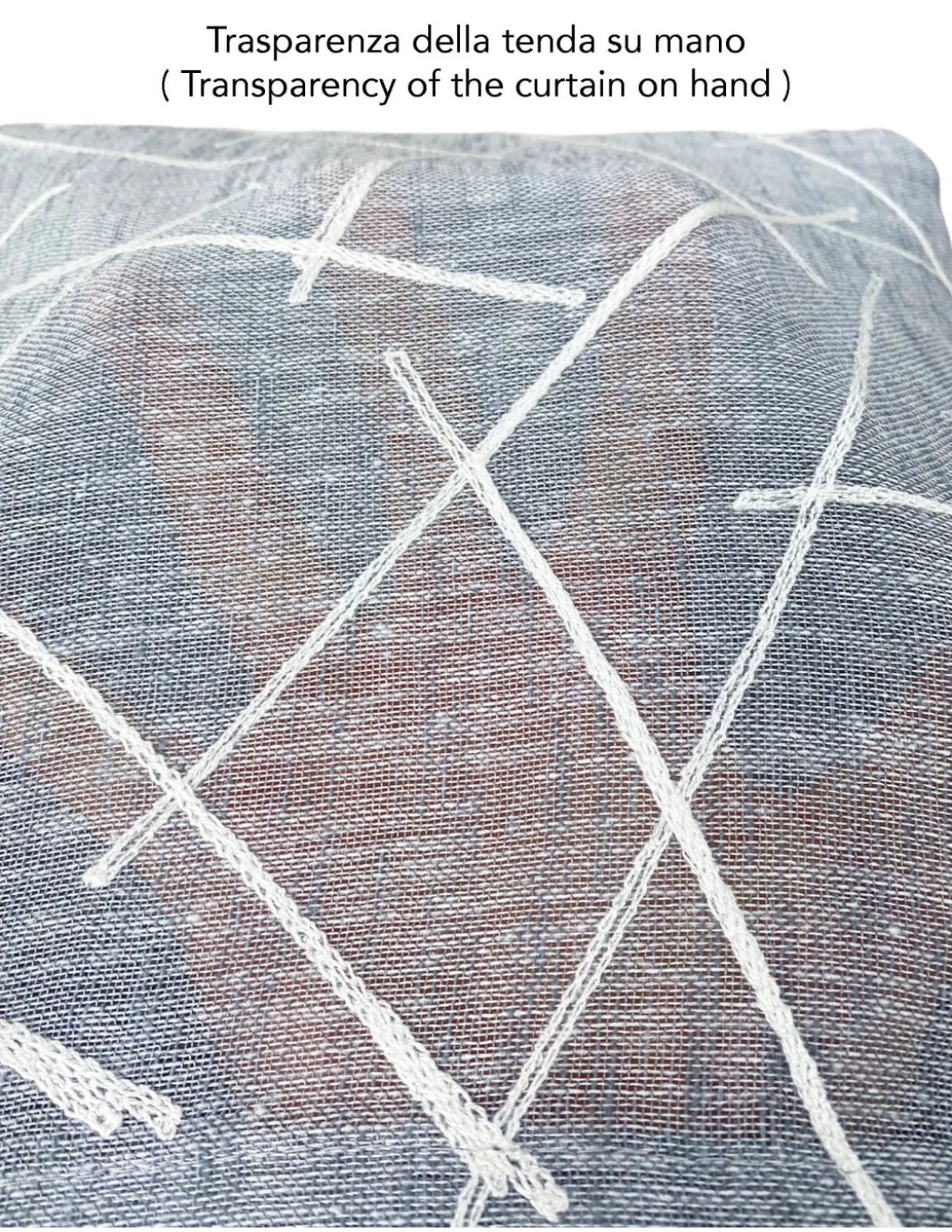 TENDA moderna GIUSY in tinta unita GRIGIO cm. 140X280 confezionata