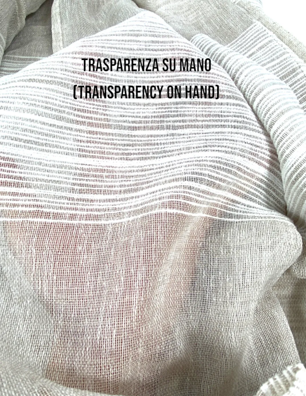 Tenda Monaco Beige - Pannello 140x300 cm Righe Moderne - Fettuccia Universale per Bastoni e Binari