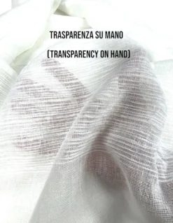 Tenda Monaco Bianca - Pannello 140x300 cm Righe Moderne - Fettuccia Universale per Bastoni o Binari