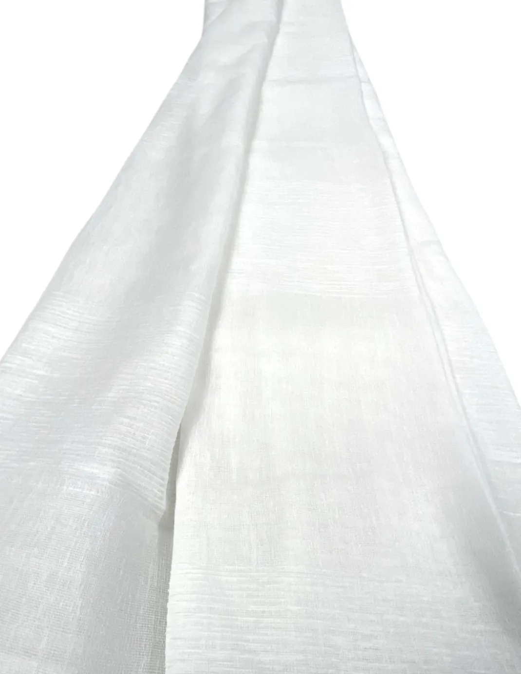 Tenda Monaco Bianca - Pannello 140x300 cm Righe Moderne - Fettuccia Universale per Bastoni o Binari