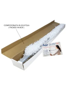 TENDA PABLO © a PERLINE anti insetti TRASPARENTE in PVC antirumore con asta in METALLO