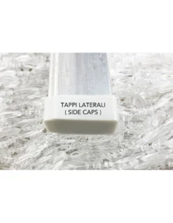 TENDA PABLO © a PERLINE anti insetti TRASPARENTE in PVC antirumore con asta in METALLO