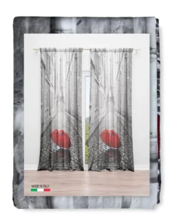 TENDA PARIGI CON L'OMBRELLO cm.160X240 confezionata MADE in ITALY misto lino