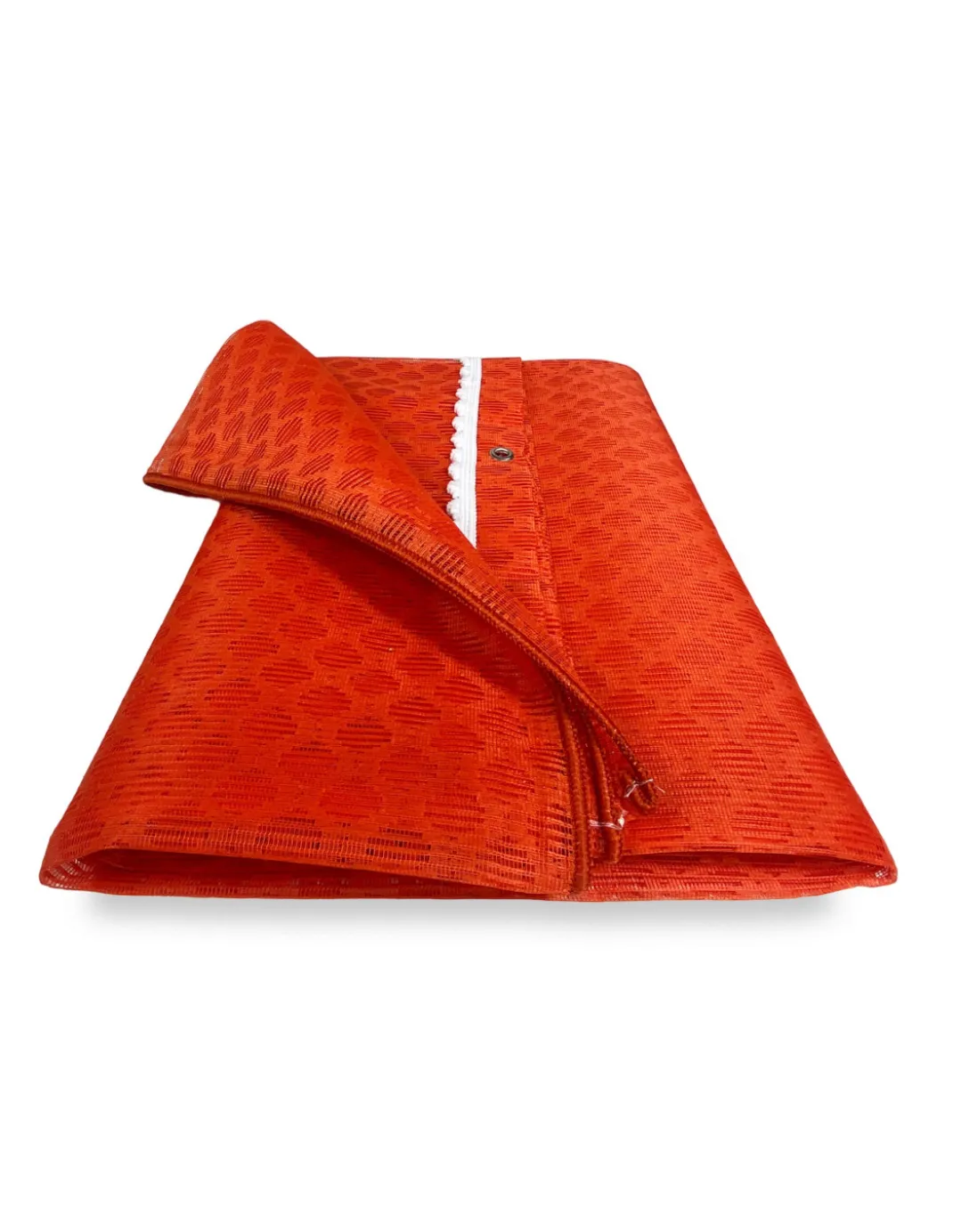 TENDA rete ZANZARIERA a ROMBO da esterno piombata in 8 misure diverse unito ARANCIO