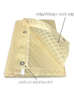 TENDA rete ZANZARIERA a ROMBO da esterno piombata in 8 misure diverse unito BEIGE