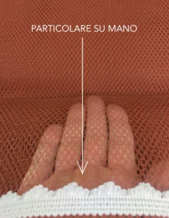 TENDA rete ZANZARIERA da esterno GIARDINO BALCONE unito MARRONE
