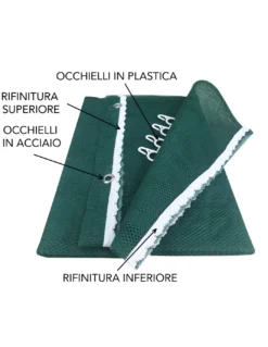 TENDA rete ZANZARIERA da esterno GIARDINO BALCONE unito VERDE