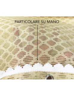 TENDA rete ZANZARIERA da esterno GIARDINO BALCONE rombo unito BEIGE cm.150X250 qualità extra