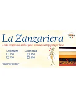TENDA rete ZANZARIERA da esterno GIARDINO BALCONE unito MARRONE cm.150X250