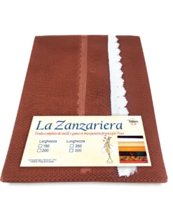 TENDA rete ZANZARIERA da esterno GIARDINO BALCONE unito MARRONE cm.150X250