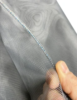 TENDA rete zanzariera MARQUISETTE da esterno piombata in 8 misure diverse unito GRIGIO