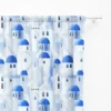 TENDA SANTORINI blu cm.150X280 confezionata MADE in ITALY