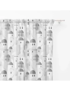 TENDA SANTORINI grigio cm.150X280 confezionata MADE in ITALY