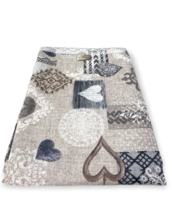 TENDA SHABBY beige cm.150X280 Tirolese confezionata MADE in ITALY