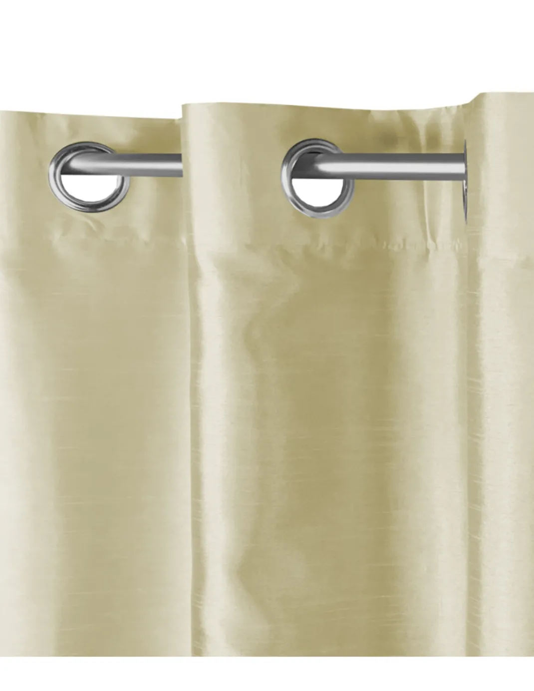 TENDA SHAY in tinta unita BEIGE PANNA cm. 140X290 CONFEZIONATA