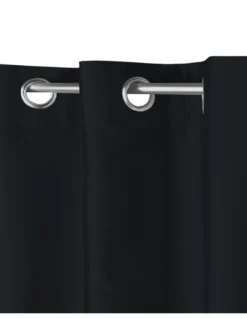 TENDA SHAY in tinta unita NERO cm. 140X290 CONFEZIONATA