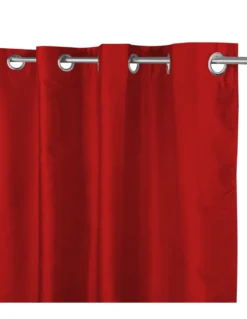 TENDA SHAY in tinta unita ROSSO BORDEAUX cm. 140X290 CONFEZIONATA