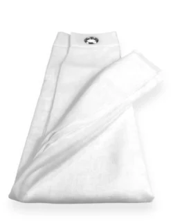 Tenda Simply Effetto Lino 140x300 cm Bianco - Tinta Unita Semitrasparente - Poliestere con Anelli - Stile Moderno