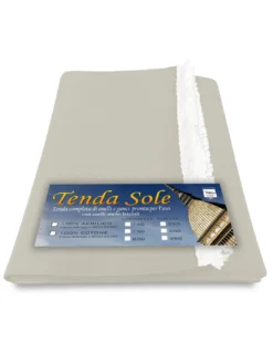 TENDA Sole da ESTERNO Giardino BALCONE Unito PANNA confezionata LARGA 2 METRI