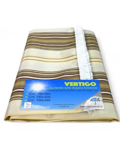 TENDA SOLE VERTIGO da esterno GIARDINO balcone RIGHINO TORTORA impermeabile e idrorepellente