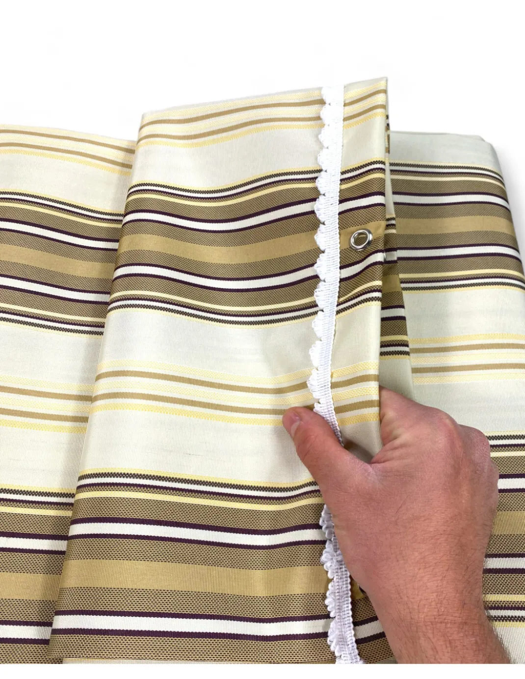 TENDA SOLE VERTIGO da esterno GIARDINO balcone RIGHINO TORTORA impermeabile e idrorepellente