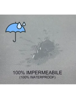 TENDA SOLE VERTIGO da esterno GIARDINO balcone GRIGIO UNITO impermeabile e idrorepellente