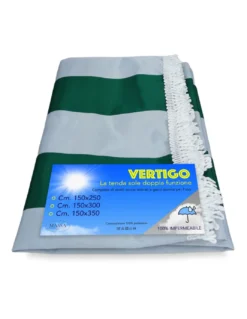 TENDA SOLE VERTIGO da esterno GIARDINO balcone RIGONE VERDE impermeabile e idrorepellente