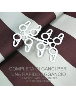 TENDA SOLE VERTIGO da esterno GIARDINO balcone RIGONE MARRONE impermeabile e idrorepellente