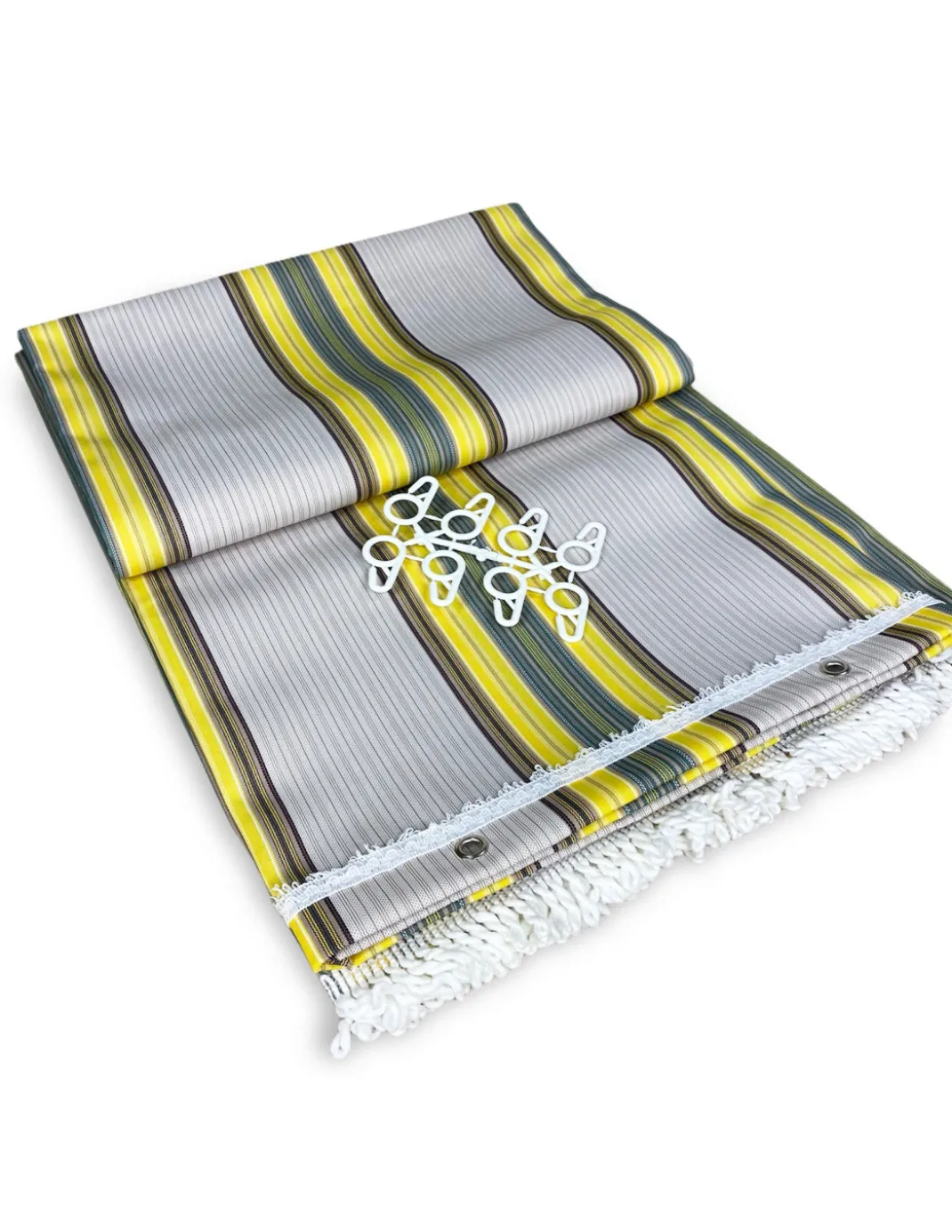 TENDA SOLE VERTIGO da esterno GIARDINO balcone RIGHINO GIALLO e MARRONE impermeabile e idrorepellente