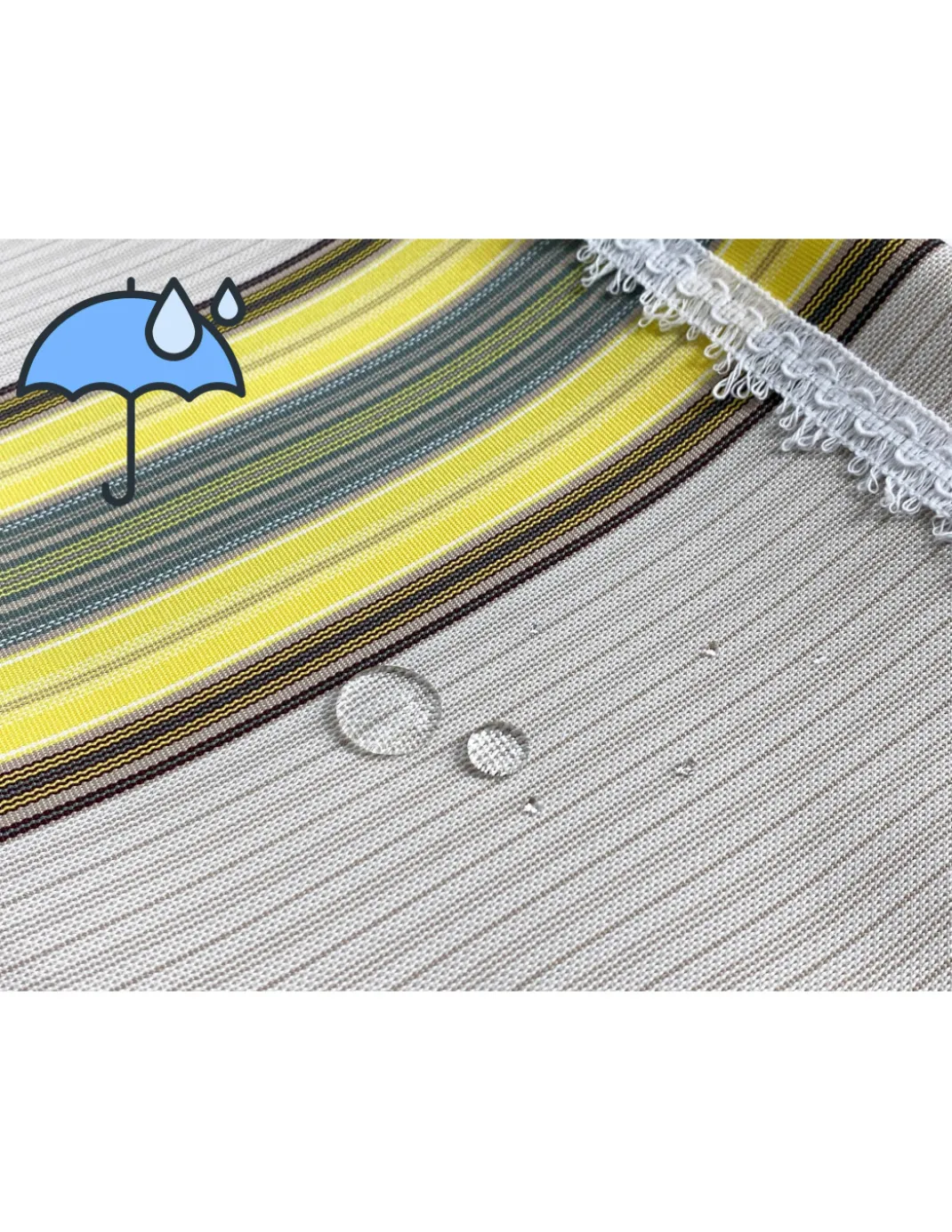TENDA SOLE VERTIGO da esterno GIARDINO balcone RIGHINO GIALLO e MARRONE impermeabile e idrorepellente