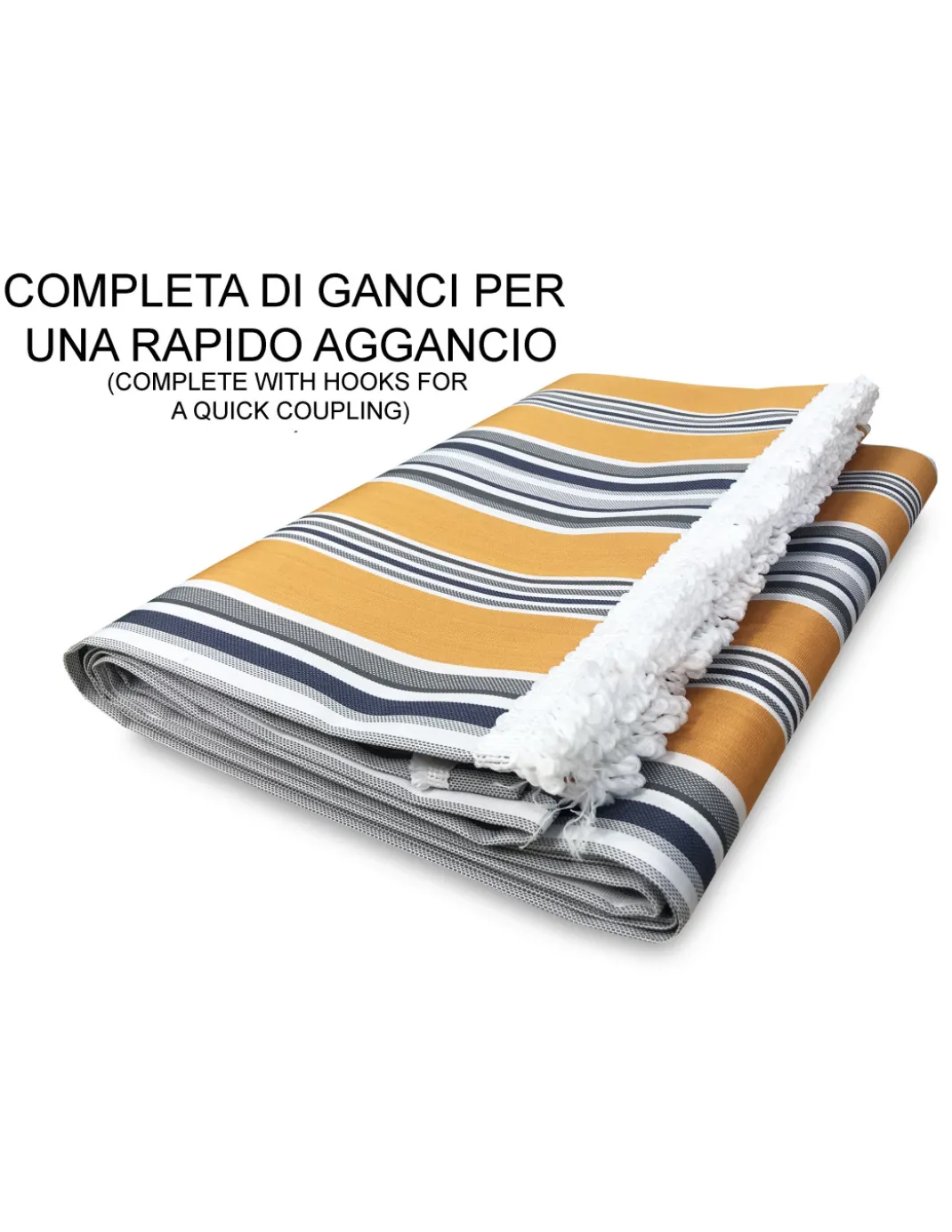 TENDA SOLE VERTIGO da esterno GIARDINO balcone RIGHINO GIALLO impermeabile e idrorepellente