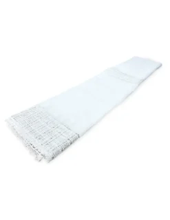 TENDA tendaggio EGITTO con PIZZO macramè bianco cm. 140x290