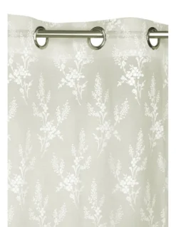 TENDA tendaggio ISABEL panna cm. 140X280 CONFEZIONATA in PIZZO jacquard