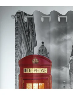 TENDA tendone TENDAGGIO CITY confezionata cm. 140x290 LONDRA Telephone Notte