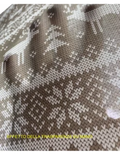 TENDA TIROLESE BEIGE MAGLIA cm.160X300 confezionata MADE in ITALY misto lino