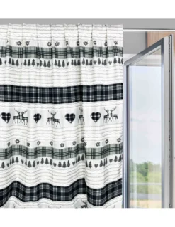 TENDA TIROLESE COASSOLO GRIGIO in stile montanaro CM. 150X280 made in italy