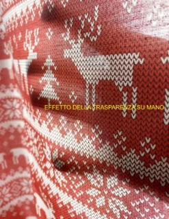 TENDA TIROLESE ROSSA MAGLIA cm.160X300 confezionata MADE in ITALY misto lino