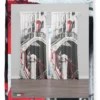 TENDA VENEZIA PONTE INNAMORATI cm.160X300 confezionata MADE in ITALY misto lino