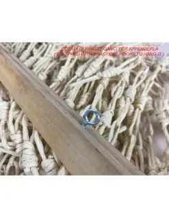 TENDA WOOD © a catenelle intrecciate in Fibra Naturale Anti insetti antirumore BEIGE