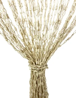 TENDA WOOD © a catenelle intrecciate in Fibra Naturale Anti insetti antirumore BEIGE