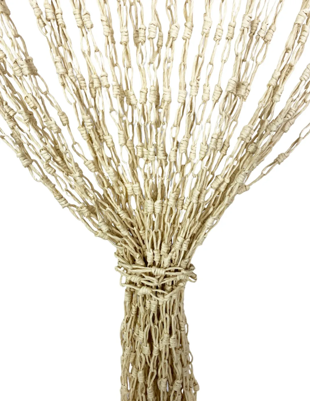 TENDA WOOD © a catenelle intrecciate in Fibra Naturale Anti insetti antirumore BEIGE