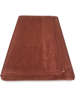 Tenda Zanzariera Marrone Unito - Rete Marquisette Fitta 100% Poliestere - Occhielli Acciaio, Pronta all'Uso, Made in Italy