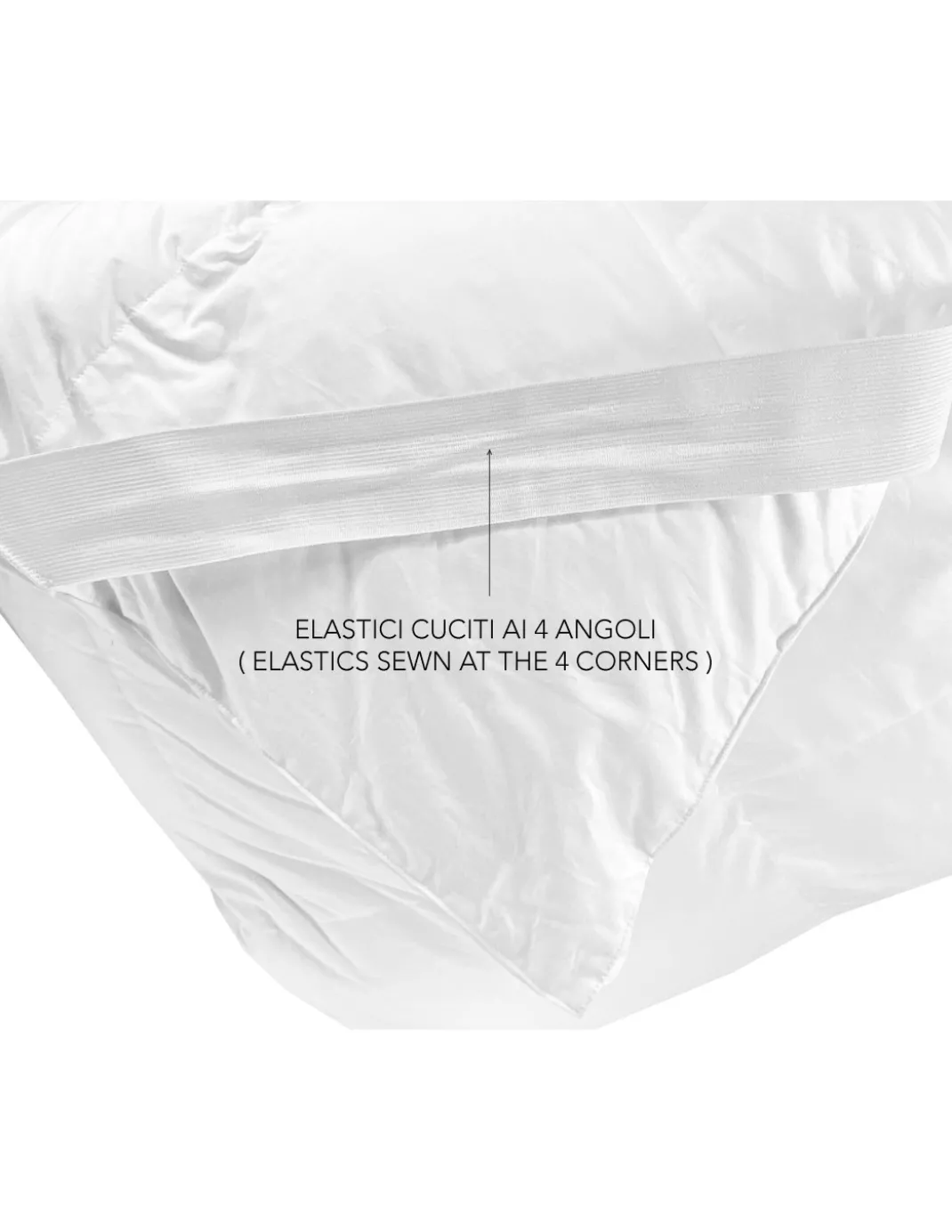 TOPPER per Materasso ANALLERGICO EFFETTO Piuma GOOD NIGHT in Microsfere Made in Italy