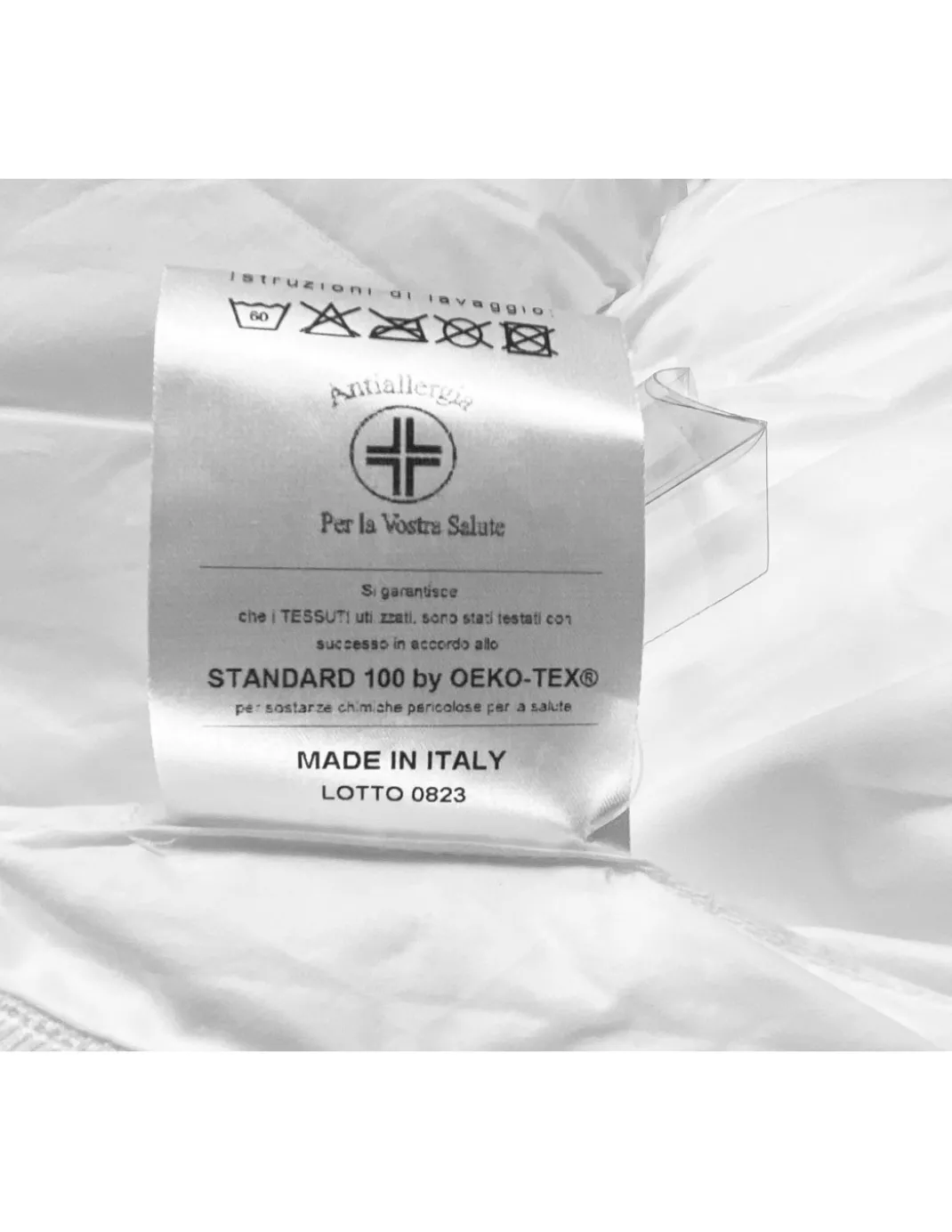 TOPPER per Materasso ANALLERGICO EFFETTO Piuma GOOD NIGHT in Microsfere Made in Italy
