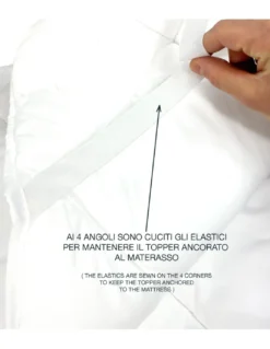 TOPPER RIALTO Per Materasso in Microfibra 500 Grammi al Metro Correttore Trapuntato spessore 5 cm. Anallergico Made in Italy