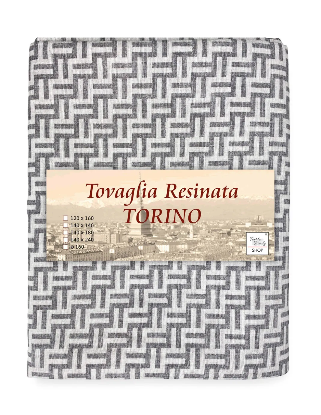 TOVAGLIA antimacchia RESINATA TORINO Fashion grigio